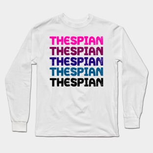 Thespian Retro Shirt. Long Sleeve T-Shirt